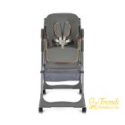 Lindo - Multifunkciós Etetőszék - Ajándék kiegészítőkkel (előke, kanál, villa) - Szürke