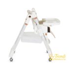 Lindo - Multifunkciós Etetőszék - Ajándék kiegészítőkkel (előke, kanál, villa) - Fehér