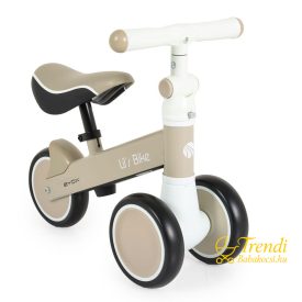 Modern bézs futóbicikli – biztonságos és stílusos választás kicsiknek