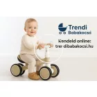 Stílusos bézs gyerekbicikli – mini futóbicikli 3 kerékkel