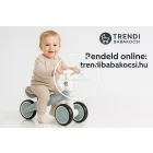 Mini futóbicikli szürke színben – 3 kerekű kezdő gyerekbicikli