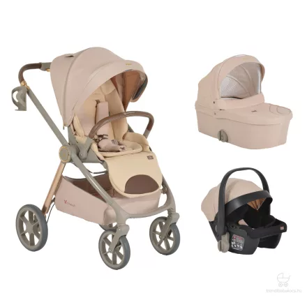 Cangaroo Unique 3in1 multifunkciós babakocsi - Bézs