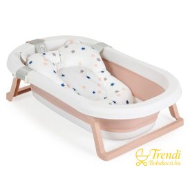 Baba fürdőkád szett összecsukható káddal - Pink