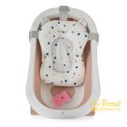 Baba fürdőkád szett összecsukható káddal - Pink