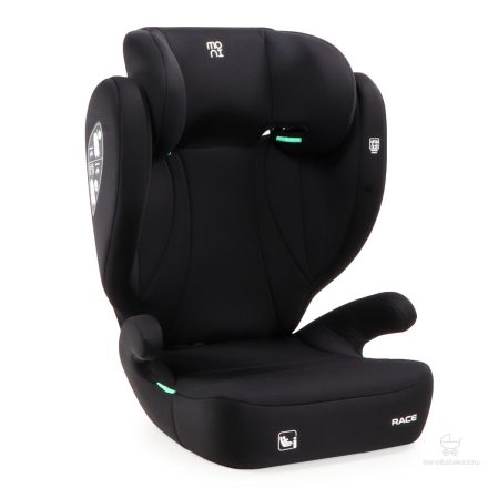 RACE autós ülés I-Size 100-150 cm ülésmagasítóvá alakítható - Fekete