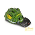 Kerékpáros sisak Y27 (48-54 cm) Dino-sötétzöld