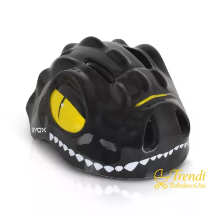 Kerékpáros sisak Y27 (48-54 cm) Dino-fekete