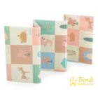 XPE kétoldalas játszószőnyeg – pasztel állatos minták