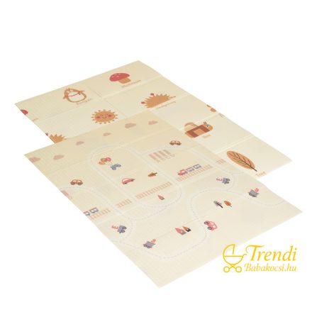 xpe pasztel összecsukható játszószőnyeg holiday autós 120x180