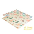 xpe pasztel összecsukható játszószőnyeg xxl forest lányos 180x200