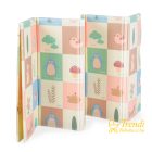 XPE Pasztel Összecsukható Játszószőnyeg – FOREST / Lányos (180×200 cm – XXL)