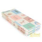 XPE Pasztel Összecsukható Játszószőnyeg – FOREST / Lányos (180×200 cm – XXL)