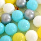 GAMEZONE összecsukható járóka szőnyeggel és 60 labdával – 150×200 cm – MENTA