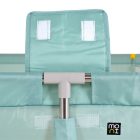 GAMEZONE összecsukható járóka szőnyeggel és 60 labdával – 150×200 cm – MENTA