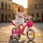 BYOX FLOWER CANDY gyerek kerékpár 14es lány PINK