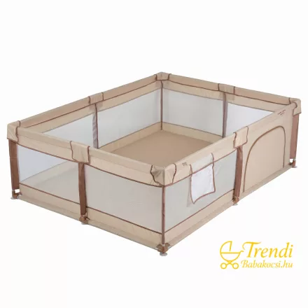 GameZone Basic járóka 150x200 lecippzározható oldal, sarokvédő egyszínű BÉZS
