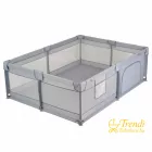 GameZone Basic járóka 150x200 lecippzározható oldal, sarokvédő egyszínű SZÜRKE
