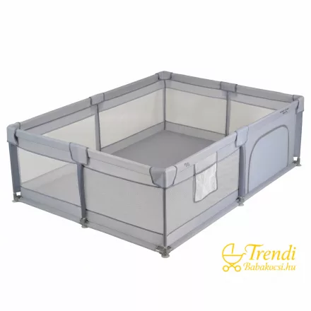 GameZone Basic járóka 150x200 lecippzározható oldal, sarokvédő egyszínű SZÜRKE