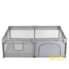 GameZone Basic járóka 150x200 lecippzározható oldal, sarokvédő egyszínű SZÜRKE