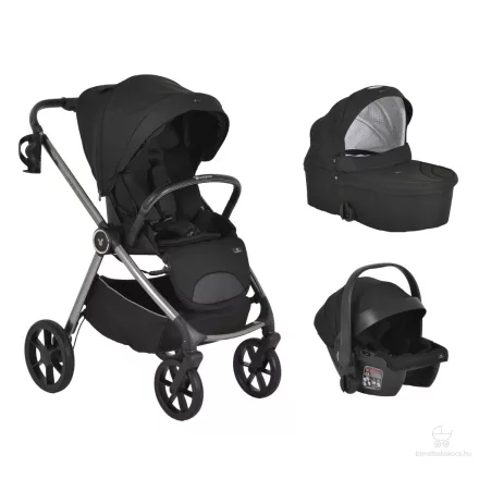 Cangaroo Unique 3in1 multifunkciós babakocsi - Fekete