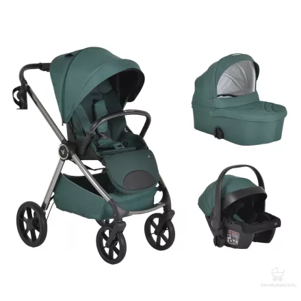 Cangaroo Unique 3in1 multifunkciós babakocsi - Zöld