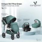 Cangaroo Unique 3in1 multifunkciós babakocsi - Zöld
