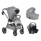 Cangaroo Unique 3in1 multifunkciós babakocsi - Silver