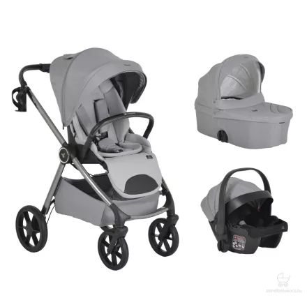 Cangaroo Unique 3in1 multifunkciós babakocsi - Silver