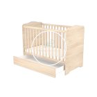 Niki - 120 - as Zárt végű Ágyneműtartós Gyermekágy - Borostyán