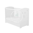 Félix - 120 cm - es - Zárt végű ágyneműtartós gyermekágy - Fehér