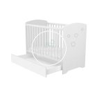 Félix - 120 cm - es - Zárt végű ágyneműtartós gyermekágy - Fehér