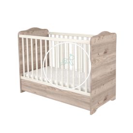   Viki - 120 - as Zárt végű Ágyneműtartós Gyermekágy - Krém - Fűz