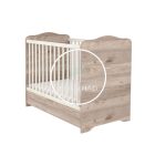 Viki - 120 - as Zárt végű Ágyneműtartós Gyermekágy - Krém - Fűz