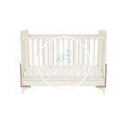 Kloé - 120 - as zárt végű gyermekágy - Fűz - Krém