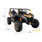 XXL Buggy ATV verseny 4x4 elektromos kisautó 24 V - 4 x 200 watt – arany