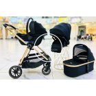 Hydra 3in1 babakocsi -I-size hordozóval - Fekete