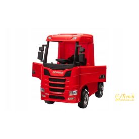 Elektromos Scania kamion 4x4 gyerekeknek – Piros – Trendi Babakocsi