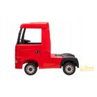 Piros Scania gyerek kamion kényelmes bőr üléssel