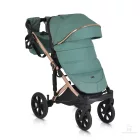 Cangaroo Eggo 3in1 babakocsi elegáns ökobőr - Emerald zöld
