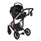 Cangaroo Eggo 3in1 babakocsi elegáns ökobőr - Emerald zöld