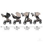 Cangaroo Eggo 3in1 babakocsi elegáns ökobőr - Bézs