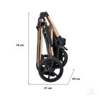 Cangaroo Eggo 3in1 babakocsi elegáns ökobőr - Bézs