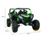 XXL Buggy ATV verseny 4x4 elektromos kisautó 24 V - 4 x 200 watt – zöld