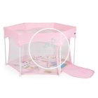 Utazó járóka 6 szögletű - Pink