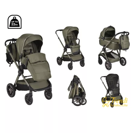 Cangaroo I Click  Babakocsi 2in1 szett - Zöld