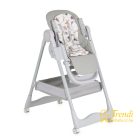 Surprise etetőszék szilikon tányérral, evőeszközzel, előkével - szürke