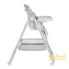 Surprise etetőszék szilikon tányérral, evőeszközzel, előkével - szürke