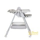 Surprise etetőszék szilikon tányérral, evőeszközzel, előkével - szürke