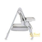 Surprise etetőszék szilikon tányérral, evőeszközzel, előkével - szürke