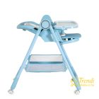 Surprise etetőszék szilikon tányérral, evőeszközzel, előkével - kék